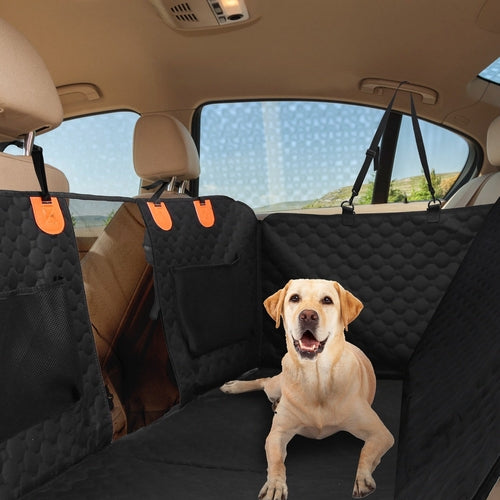 Drivaro Dog Car Seat Cover & Hammock with Mesh Window